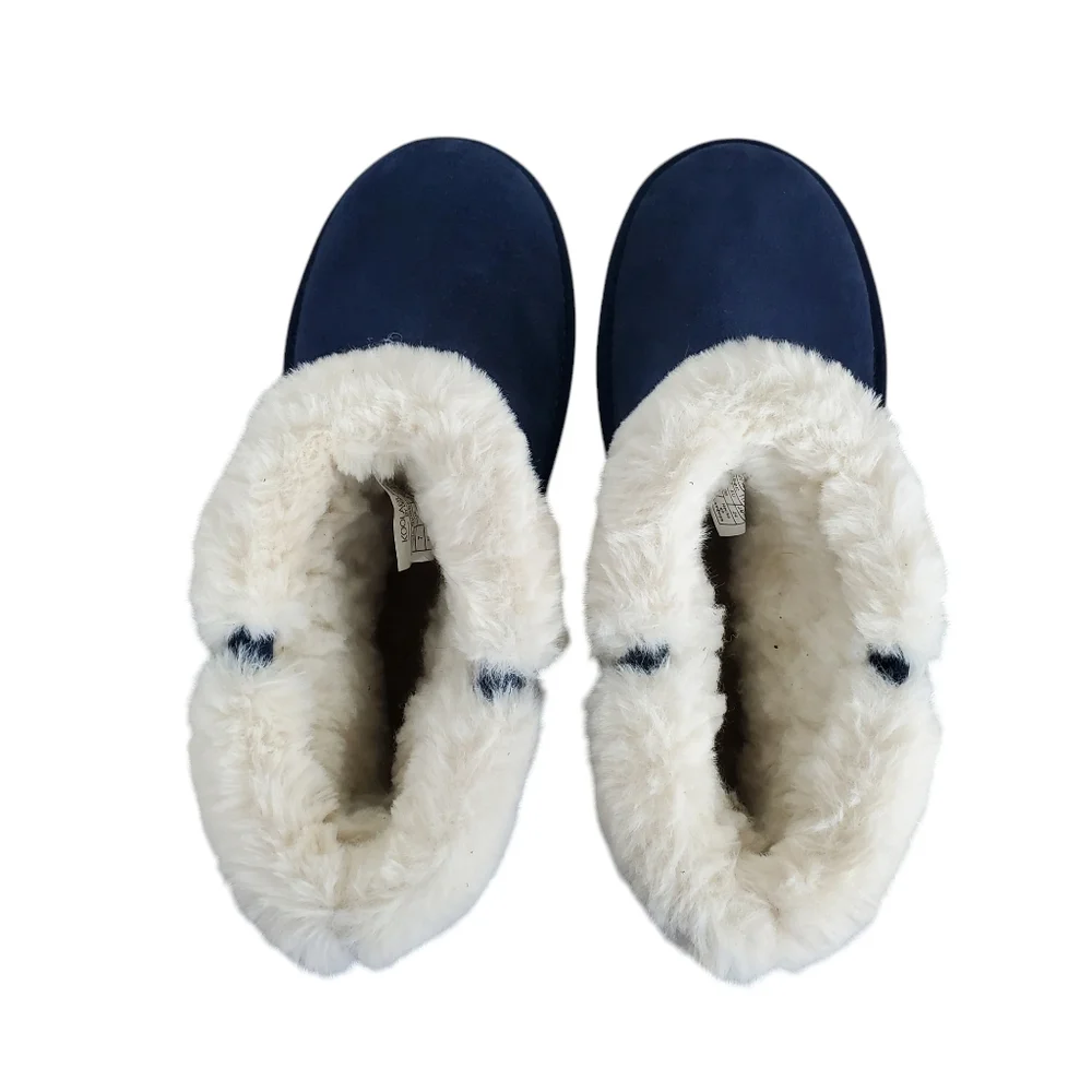 KOOLABURRA by UGG Navy Faux Fur Lined Ankle Boots Women’s 7 Cozy Winter